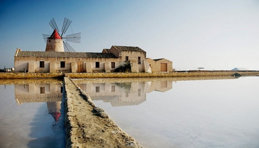 The Salt Pans of Trapani, where time is reflected in the water.
