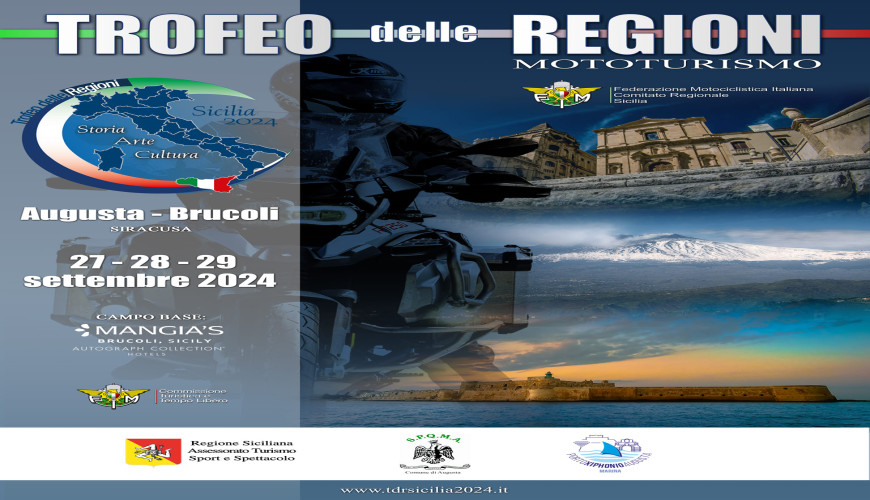 Il Trofeo delle Regioni di Mototurismo FMI Sicilia 2024