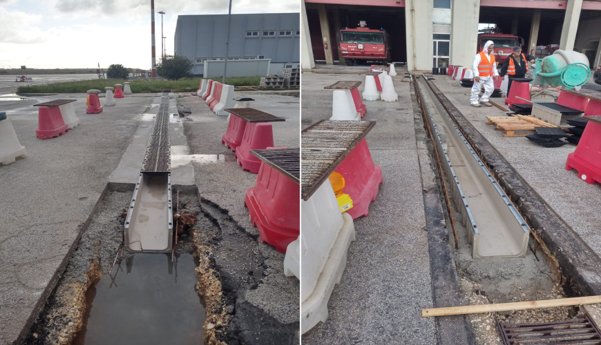 Continuano i lavori sulla pista all'aeroporto di Trapani Birgi