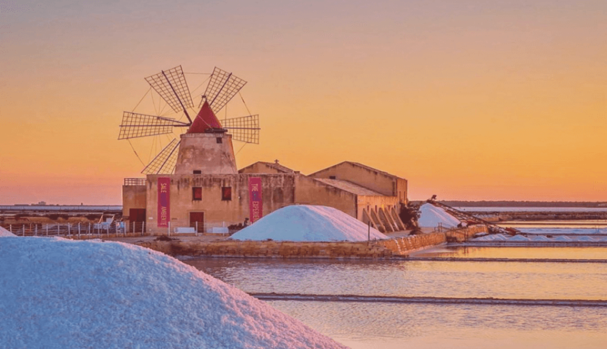 The Salt Pans of Trapani, where time is reflected in the water.